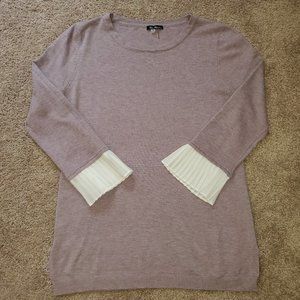 Vila Milano Wool-Blend Chiffon Sleeve Sweater